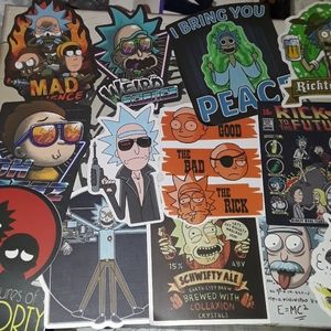 13 Rick & Morty Stickers ☆New☆